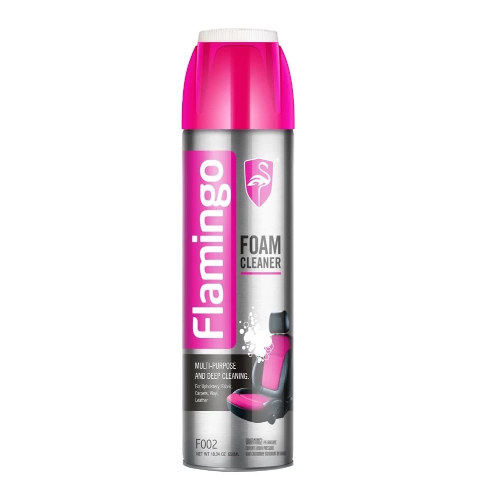 Flamingo Multi-Purpose Foam Cleaning Like Fabric, Carpet, Leather, Vinyl etc. Foam Cleaner – 650 ml