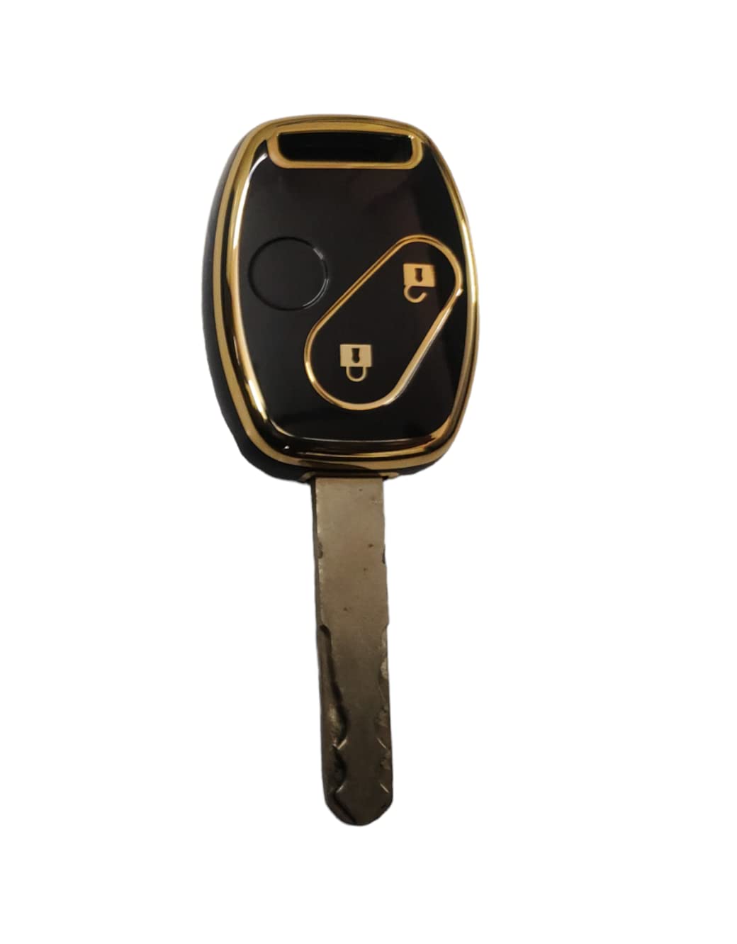 Honda Civic reborn TPU Black Gold - Honda Civic 2006,2007,2008,2009,2010,2011,2012(8th Generation) - Premium Quality Thermoplastic polyurethane TPU Car Key Shell Cover