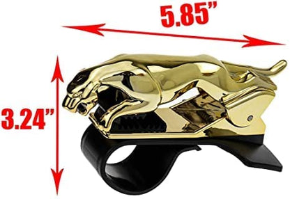 Jaguar Phone Holder Clip Style Adhesive Golden