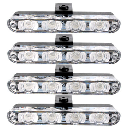 White Flashers Wired Controller 4pc 4LED