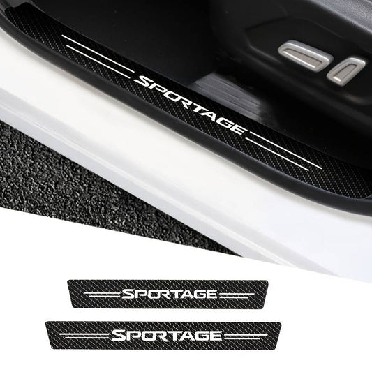 KIA Sportage Carbon Fibre Door Sill Stickers