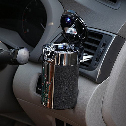 CAR LED Ashtray AC Vent Flower Style