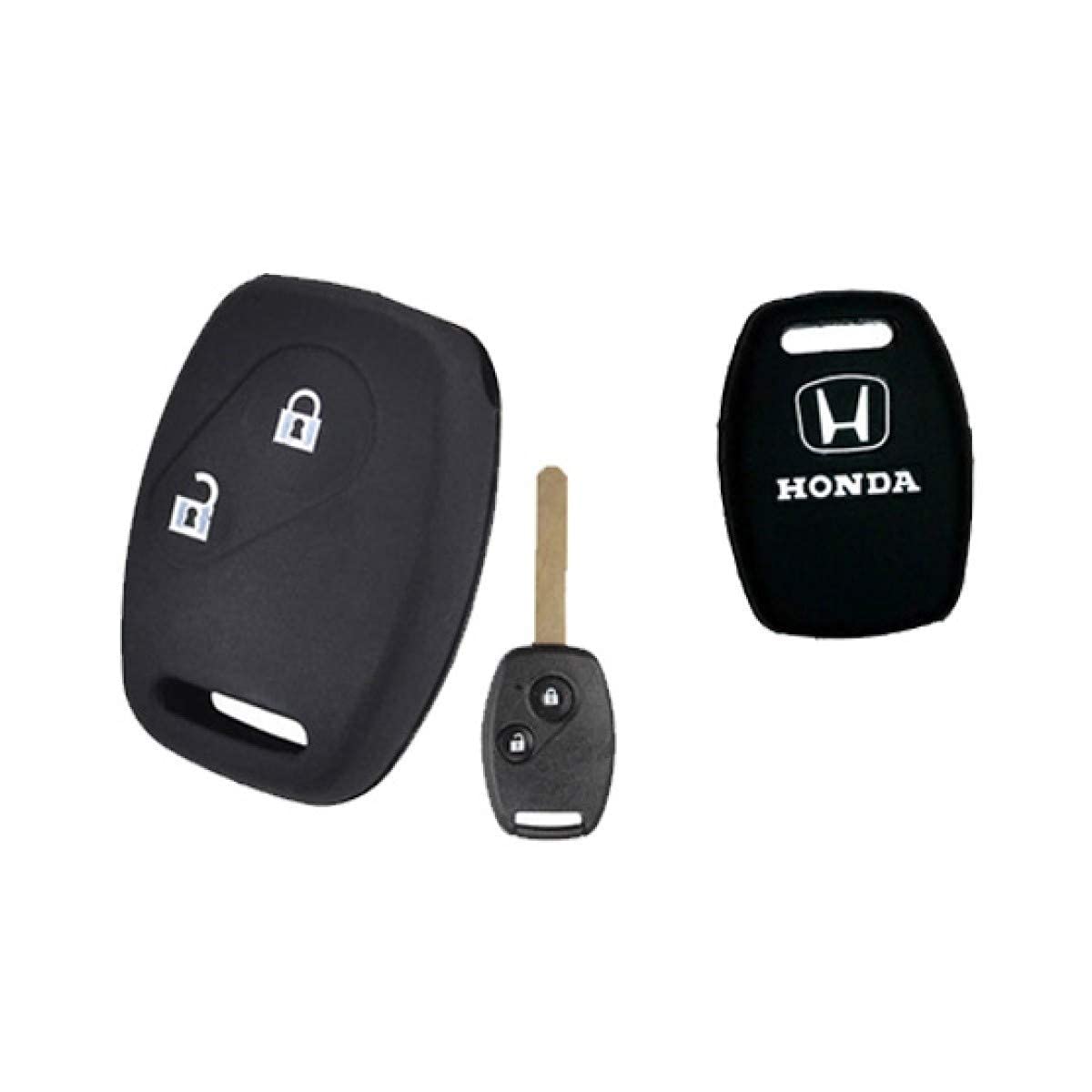 Honda City 2014 Key Cover Silicone Honda City 2009,2010,2011,2012,2013,2014,2015,2016,2017,2018,2019,2020,2021(5th Generation) Soft Silicone Key Cover Carbon Fiber Pattern