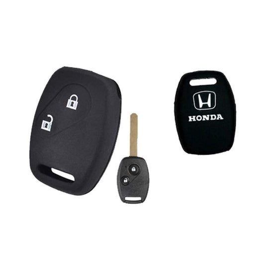 Honda City 2014 Key Cover Silicone Honda City 2009,2010,2011,2012,2013,2014,2015,2016,2017,2018,2019,2020,2021(5th Generation) Soft Silicone Key Cover Carbon Fiber Pattern