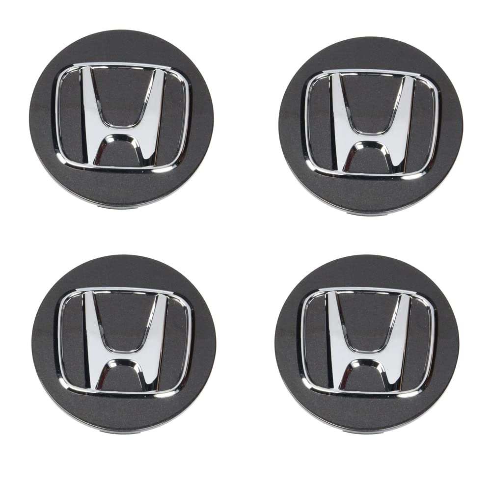 Honda Wheel rim Centre Cap Cover Honda Black Silver 4pc