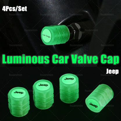 4pc Illuminous Neon Tyre Valve For Suzuki