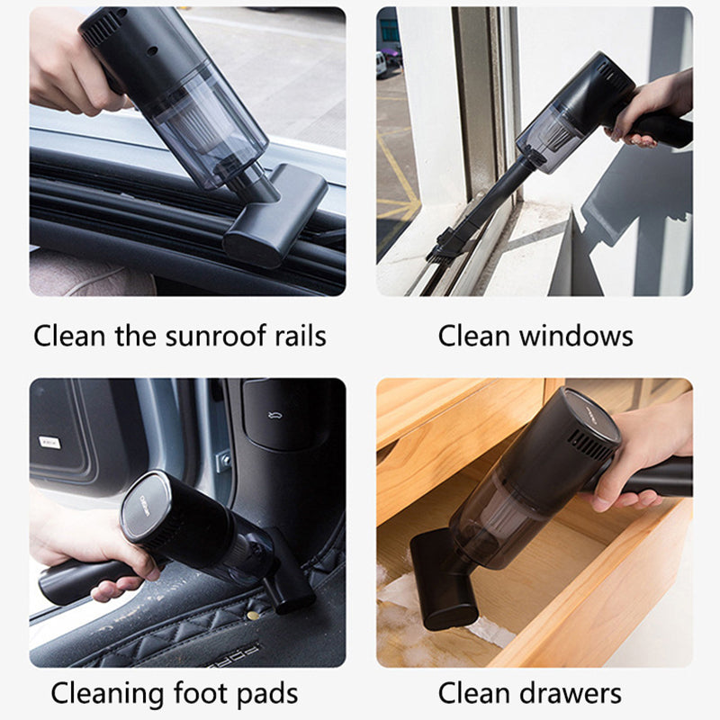 Car Vaccum Cleaner Wireless Portable 12v Function With Multiple Fittings