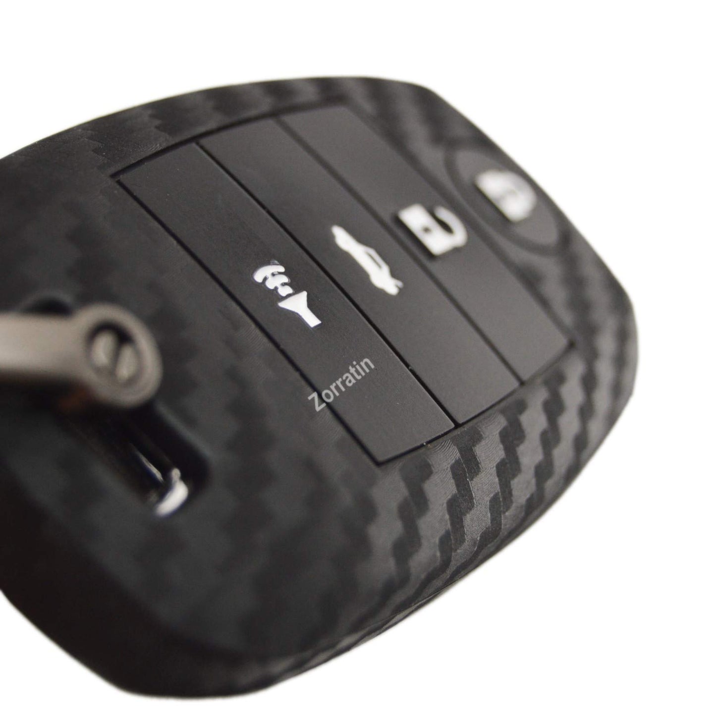 KIA Sportage Carbon Fibre Silicone Key cover with Keychain