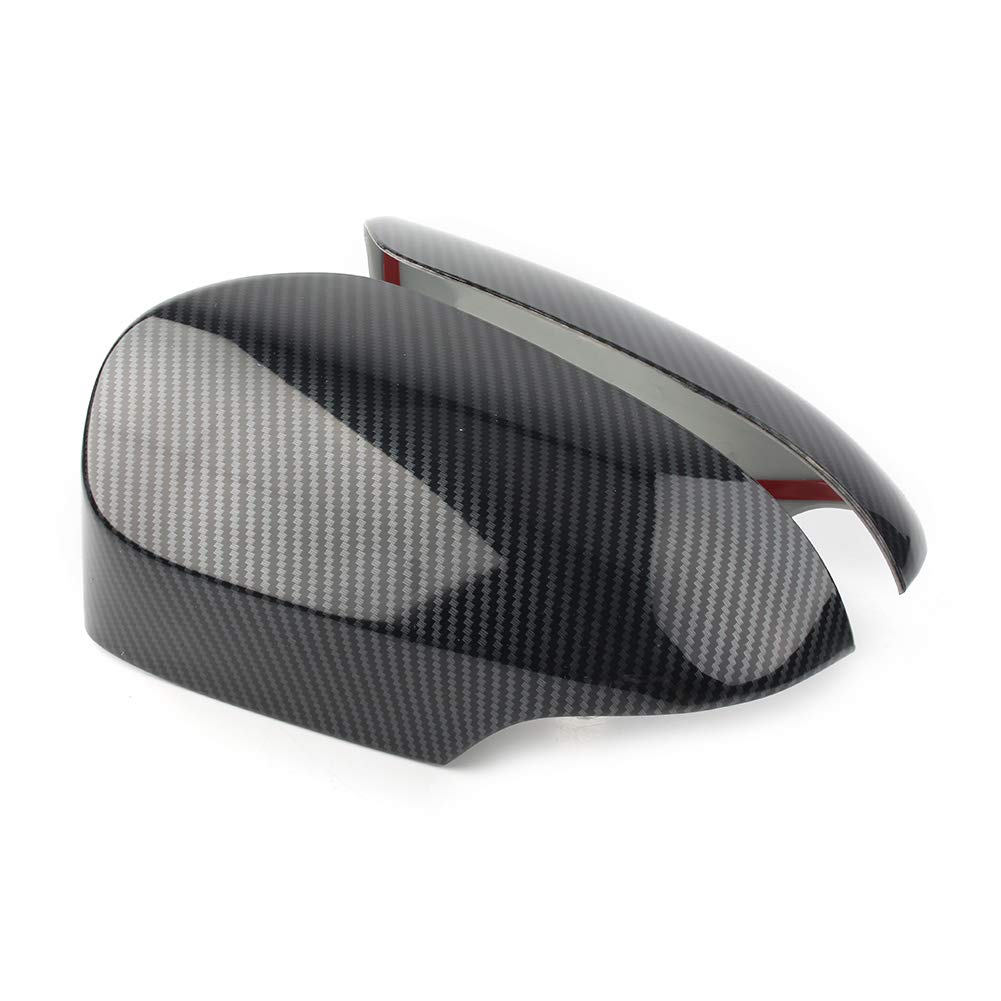 Toyota Corolla 2015-2022 Clip Style Side Mirror Covers Carbon Fibre - Toyota Corolla 2014,2015,2016,2017,2018,2019,2020,2021(E170) - Toyota Corolla 2022,2023 E180 - Carbon Fiber Pattern/Carbon Fiber