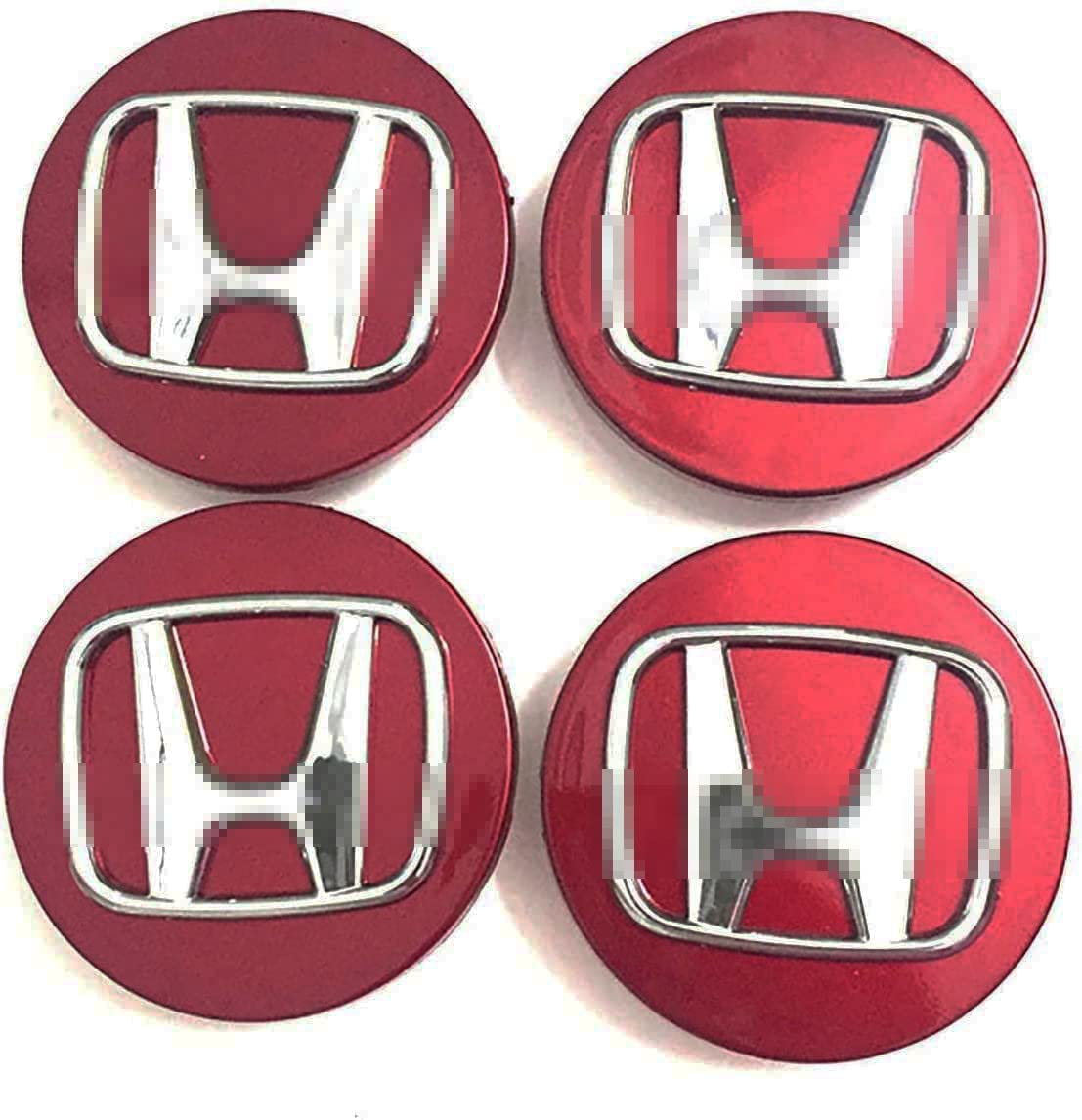 Honda Wheel rim Centre Cap Cover Honda Red Silver 4pc