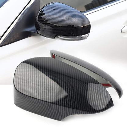 Toyota Corolla 2015-2022 Clip Style Side Mirror Covers Carbon Fibre - Toyota Corolla 2014,2015,2016,2017,2018,2019,2020,2021(E170) - Toyota Corolla 2022,2023 E180 - Carbon Fiber Pattern/Carbon Fiber