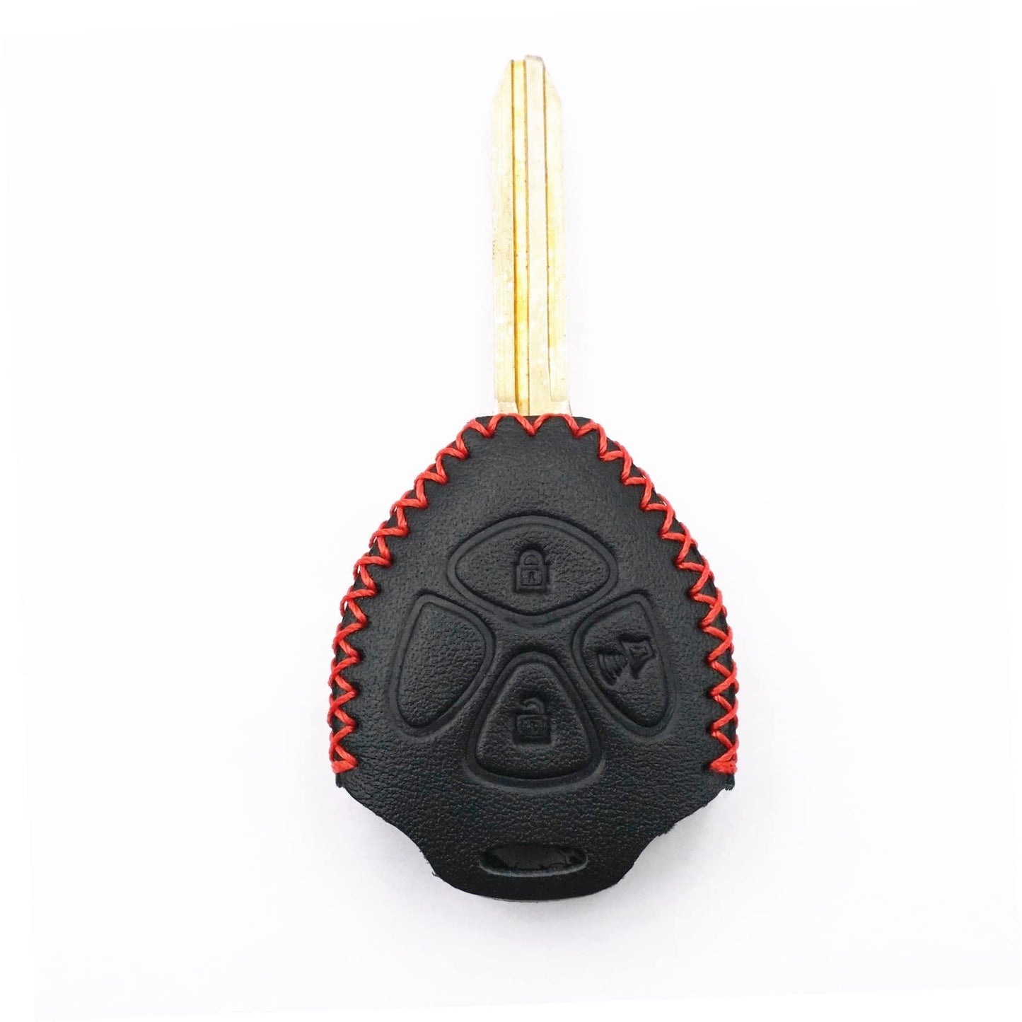 Corolla 2012 Leather Red Stich Key Cover