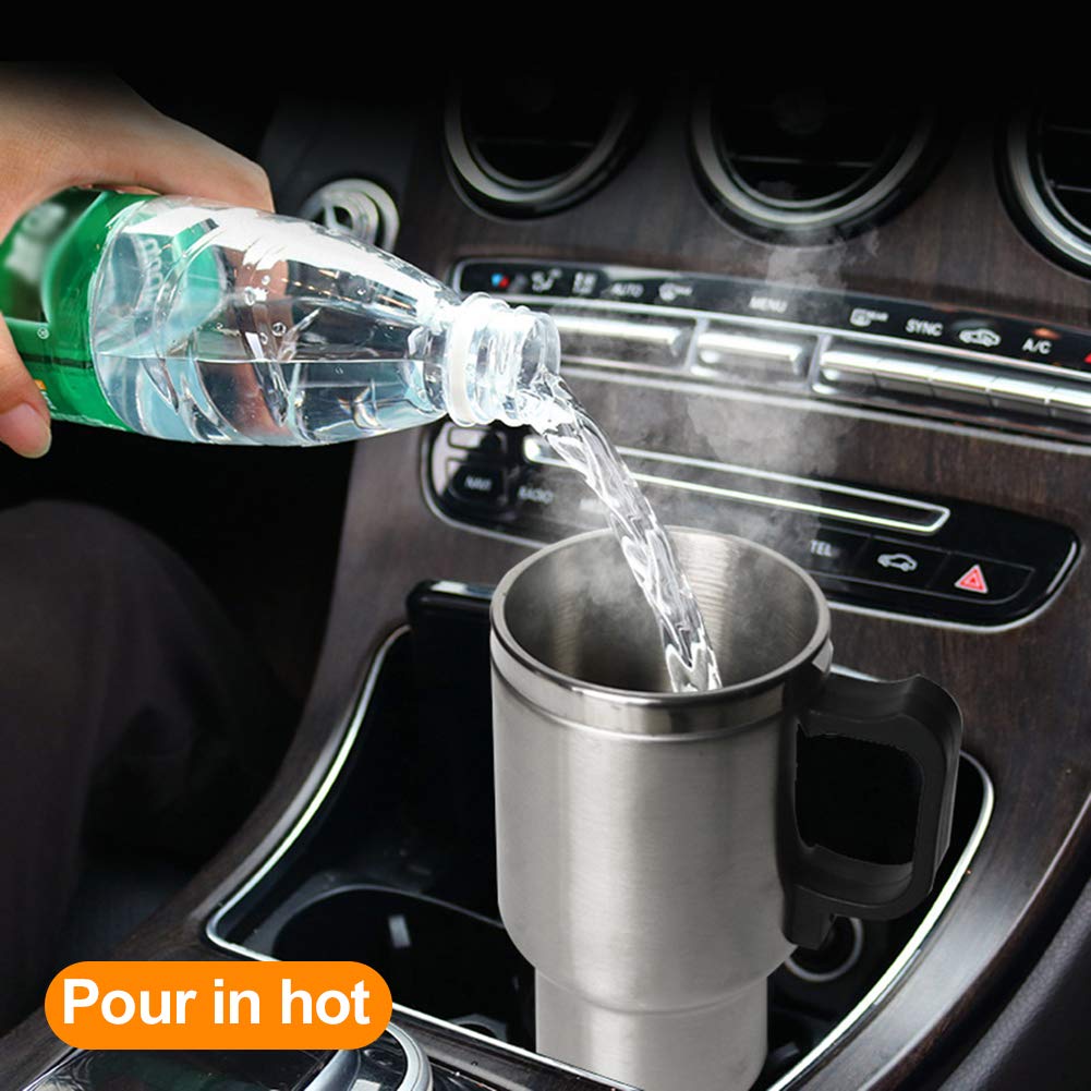 Stainless Steel Heated Mug 12V for Car use