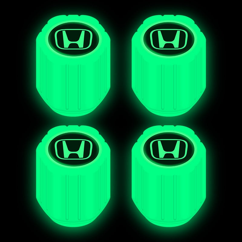 4pc Illuminous Neon Tyre Valve For Honda