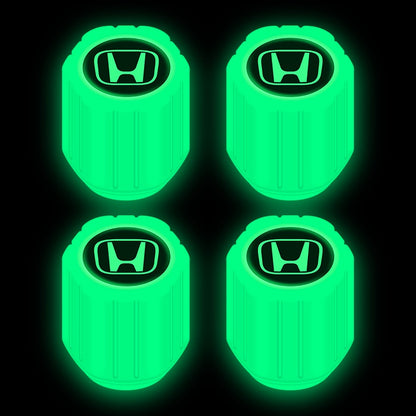 4pc Illuminous Neon Tyre Valve For Honda