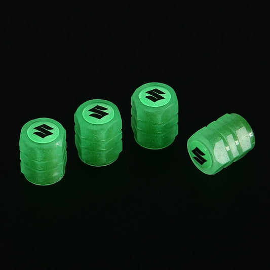 4pc Illuminous Neon Tyre Valve For Suzuki