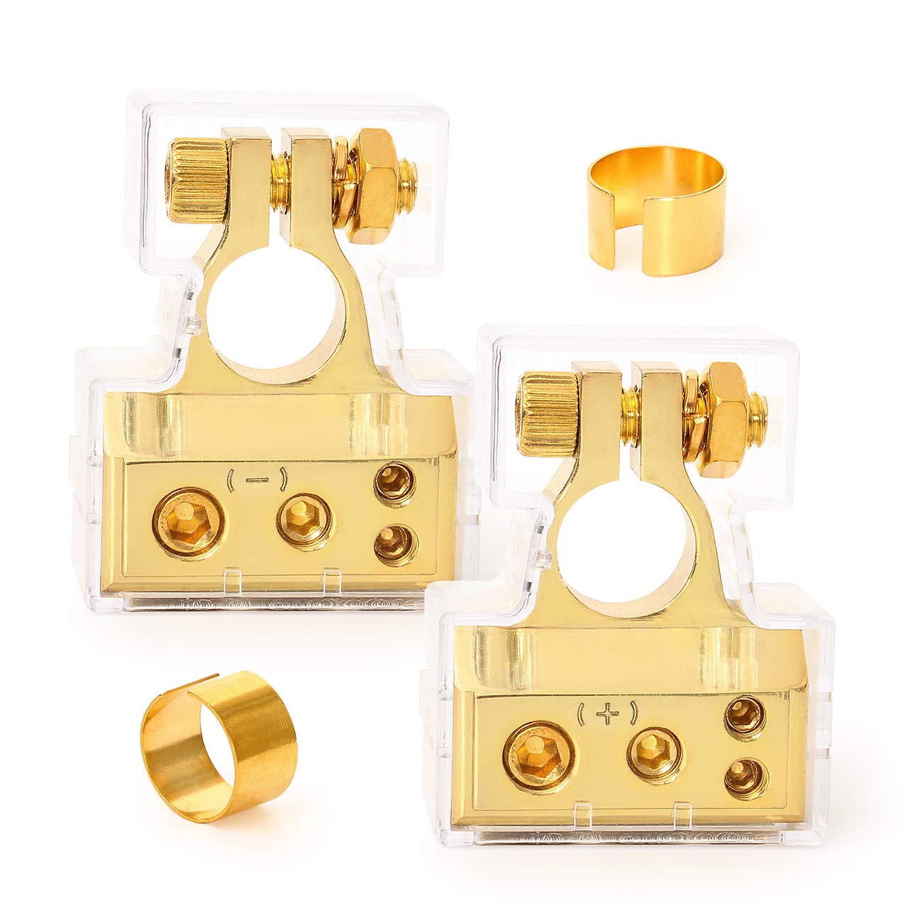 2pc Golden Battery Terminals for Car Battery