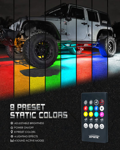 Car Underglow Atmosphere Lights with Remote