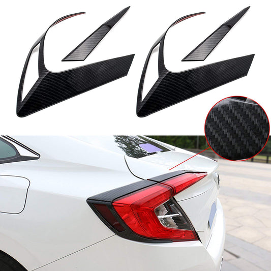 Civic X Backlight Trim 2 Pc Carbon Fibre-Honda Civic X 2016,2017,2018,2019,2020,2021,2022(10th Generation)