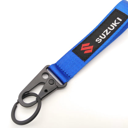 Suzuki Strap Keychain Blue