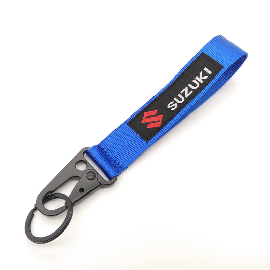 Suzuki Strap Keychain Blue