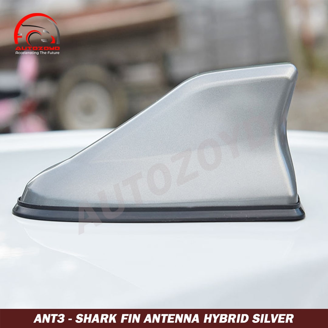 Hybrid Shark Fin Antenna Silver