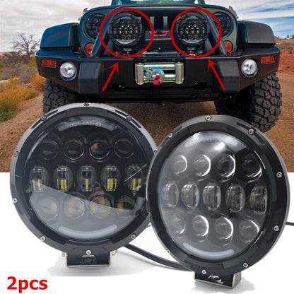 8 Projection Lens Straight DRL Light 7-Inch Pair