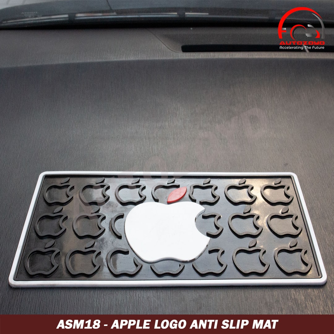Apple Logo Anti Slip Mat - Anti SKid Mats/Dash Mats/Dashboard Mats/Anti Slip Mats