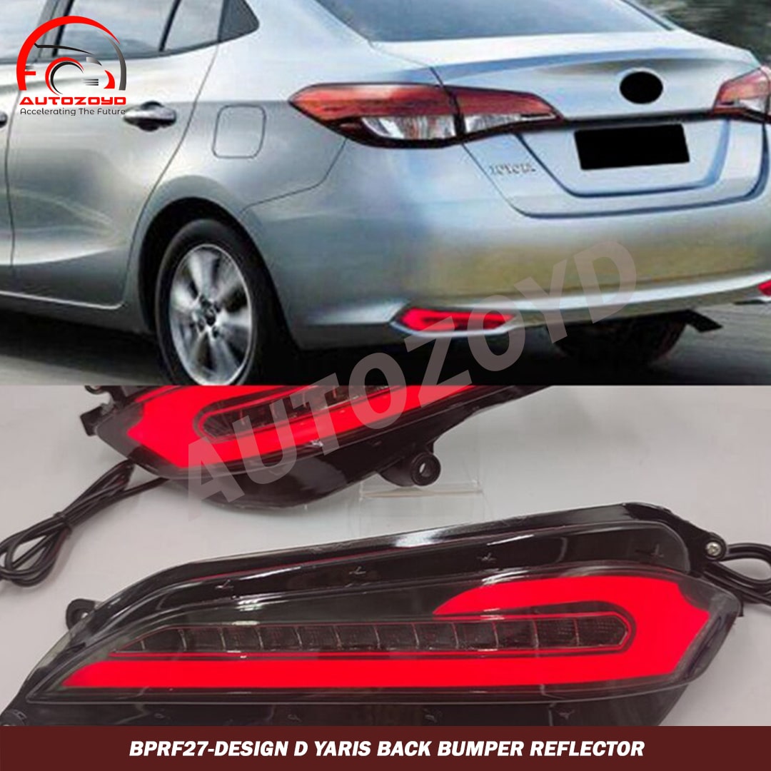 Design D Yaris Back bumper reflector