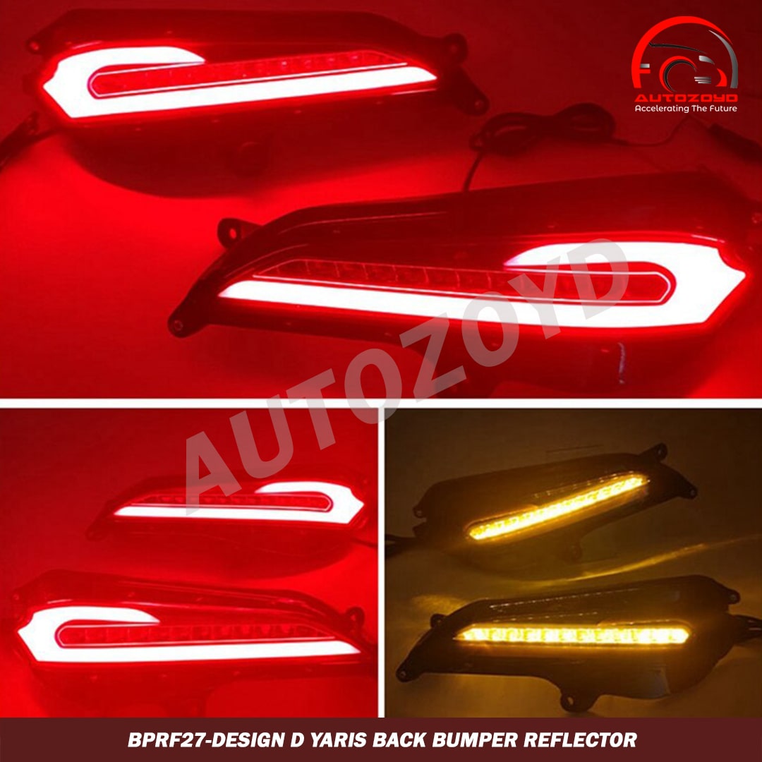 Design D Yaris Back bumper reflector