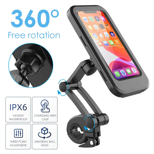 Bike/Cycle Phone Holder Waterproof 360 Degree Rotation