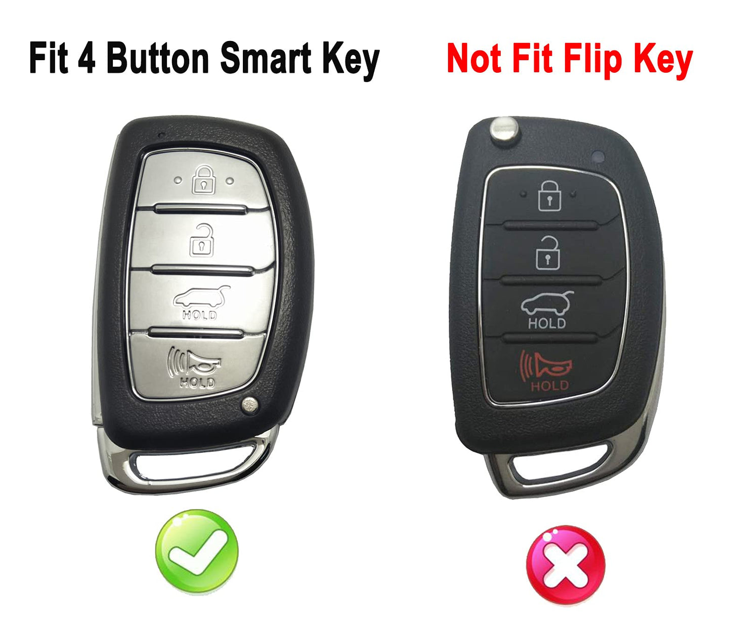 Hyundai Tucson/Elantra Carbon Fibre Hard Key Cover