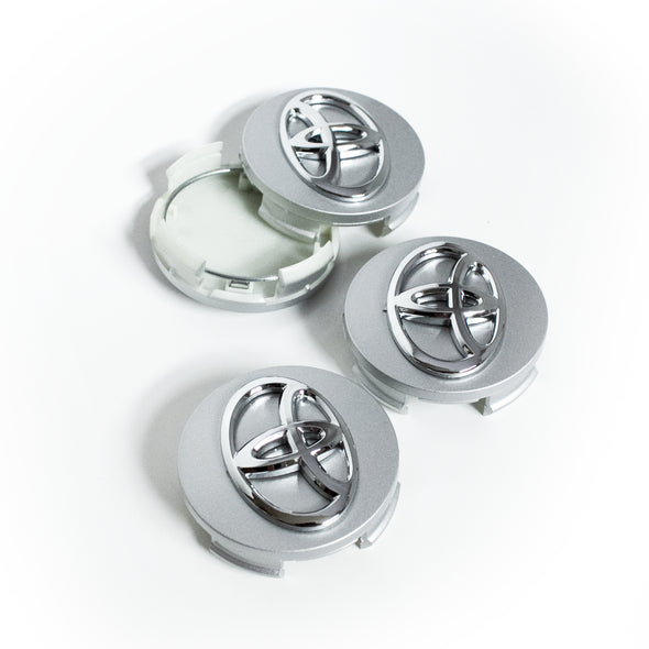 Toyota Wheel Rim Centre Cap Cover Toyota Original Silver 4pc