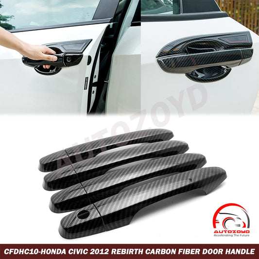 Honda Civic Rebirth 2013-2015 Carbon Fiber Door Handle Cover