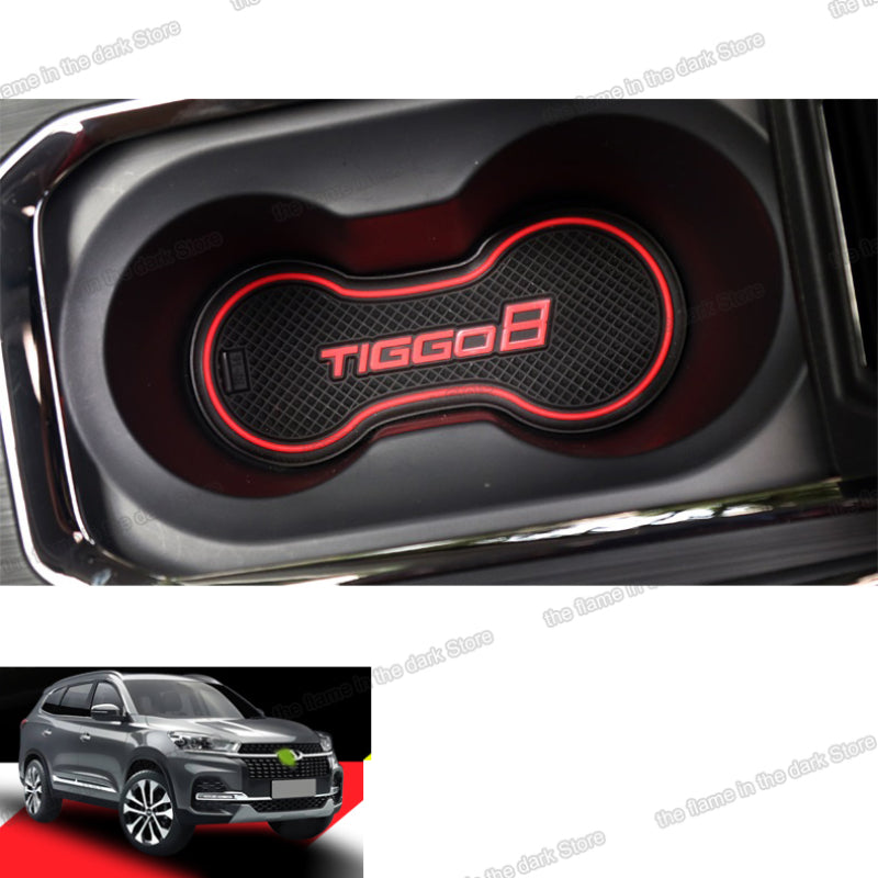 Cherry Tiggo 8 Interior Pvc Mats - Interior Groove Mats/Cup Holder Slot Mats/Interior Mats