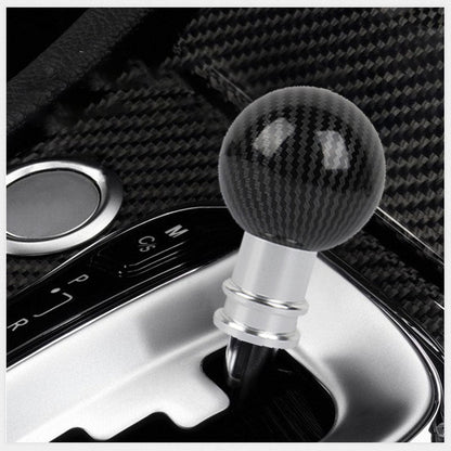Gear Knob Metal Carbon Fibre Pattern Sphere