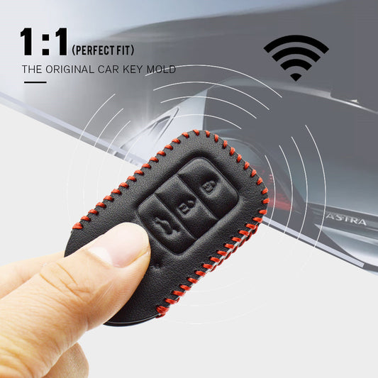 Honda City 2022 Remote Leather Red Stich Key Cover 4