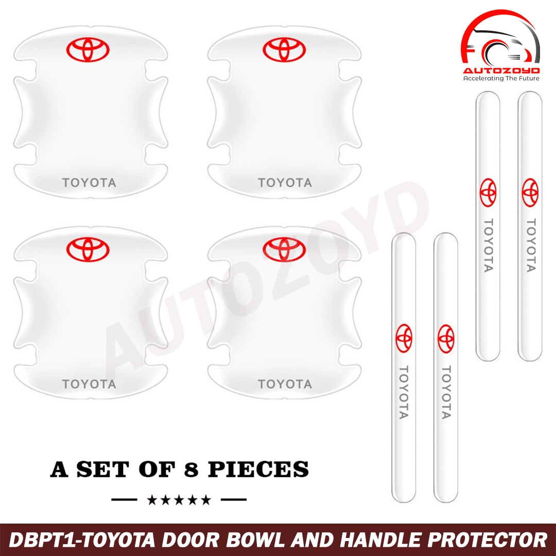 Toyota Transparent Door Bowl And Handle Protector