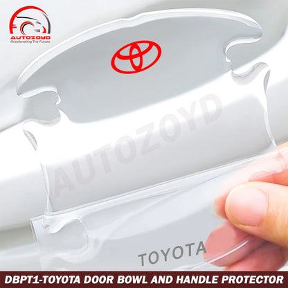 Toyota Transparent Door Bowl And Handle Protector