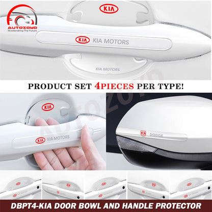 KIA Transparent Door Bowl And Handle Protector