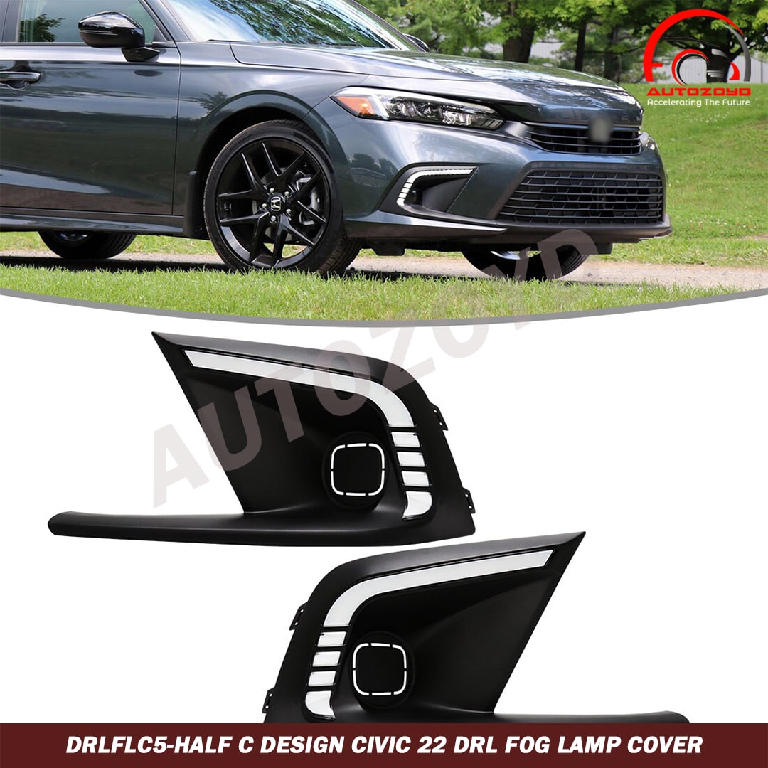 Civic 2022 Half C Design DRL Fog Lamp Cover