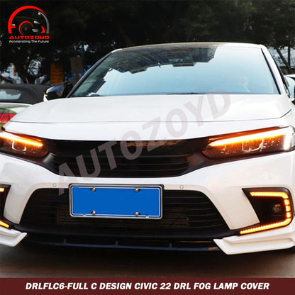 Civic 2022 Full C Design DRL Fog Lamp Cover