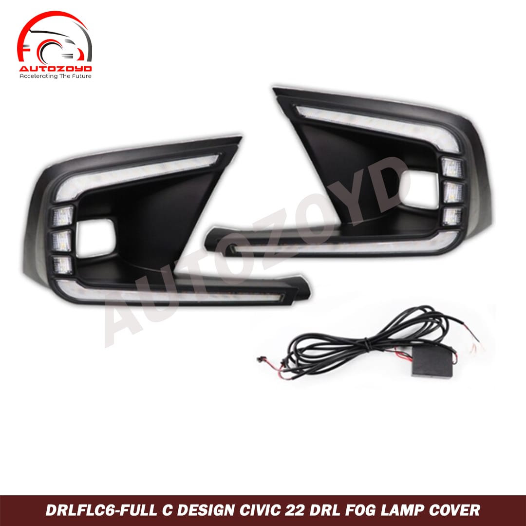 Civic 2022 Full C Design DRL Fog Lamp Cover