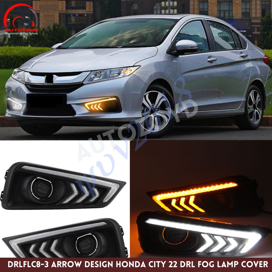 3 Arrow Design Honda City 22 DRl Fog Lamp Cover