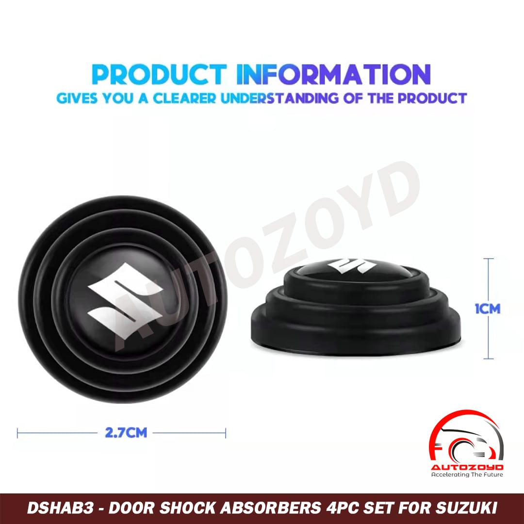 Door Shock Absorbers 4pc Set For Suzuki - Suzuki Alto 2001,2002,2003,2004,2005,2006,2007,2008,2009,2012,2011,2012(5th Generation) - Suzuki Alto 660cc 2019,2020,2021,2022,2023(8th Generation)