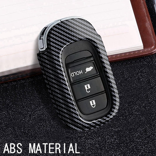 Civic 22 Carbon fiber Hard Key Cover - Honda Civic X 2016,2017,2018,2019,2020,2021,2022(10th Generation) - Carbon Fiber Pattern Hard ABS Shell Key Cover - Carbon Fiber Pattern/Carbon Fiber