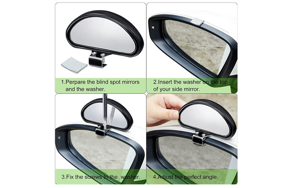 D-Shape Blind Spot Mirror