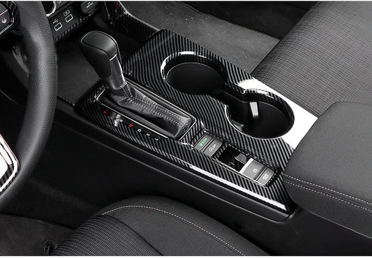 Honda Civic 2022 Gear Box Cover Carbon fiber - Honda Civic X 2016,2017,2018,2019,2020,2021,2022(10th Generation) - Carbon Fiber Pattern/Carbon Fiber