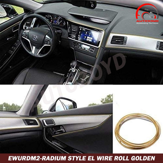 Radium Style EL Wire Roll Golden