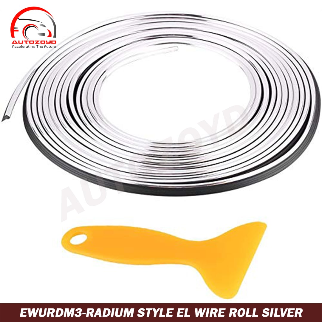 Radium Style EL Wire Roll Silver